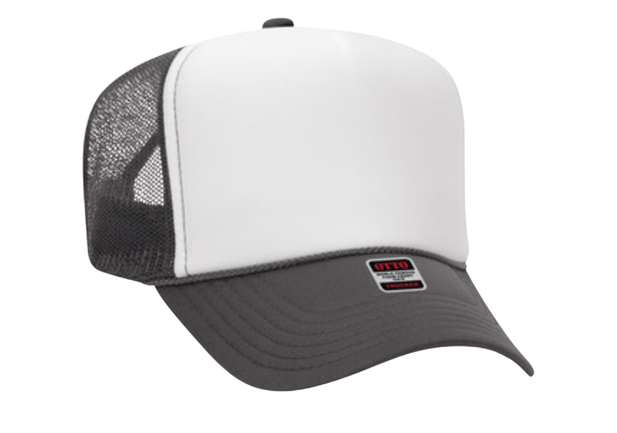 Charcoal Grey & White