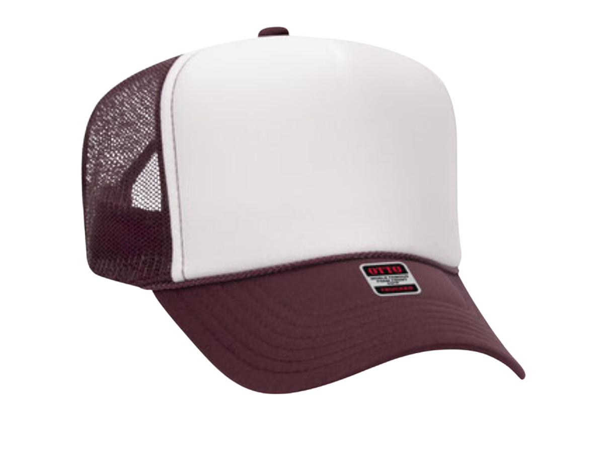 Maroon & White
